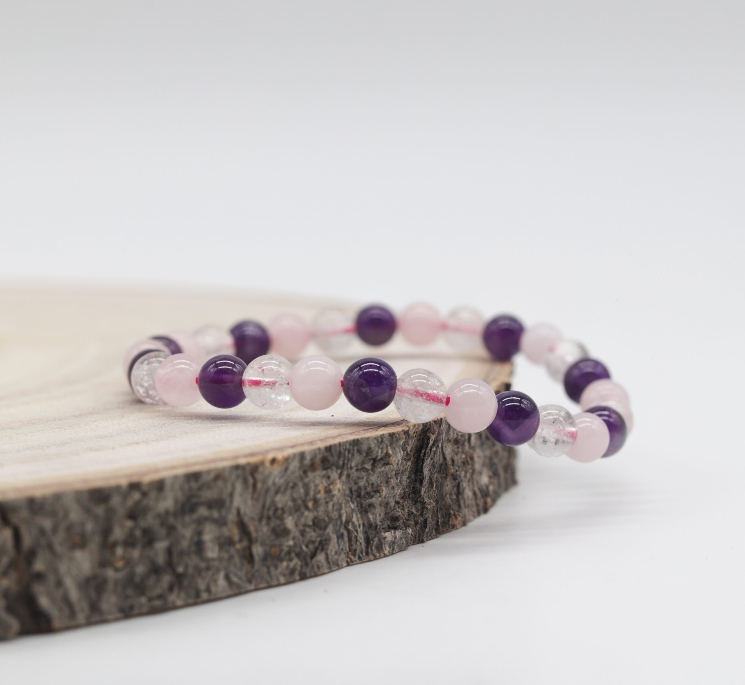 Bracelet Pierres perles Amour 6mm