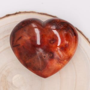 Coeur XL Cornaline - Pièce unique