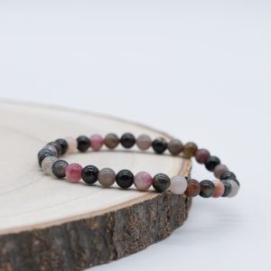 Bracelet Tourmaline multicolore 6mm