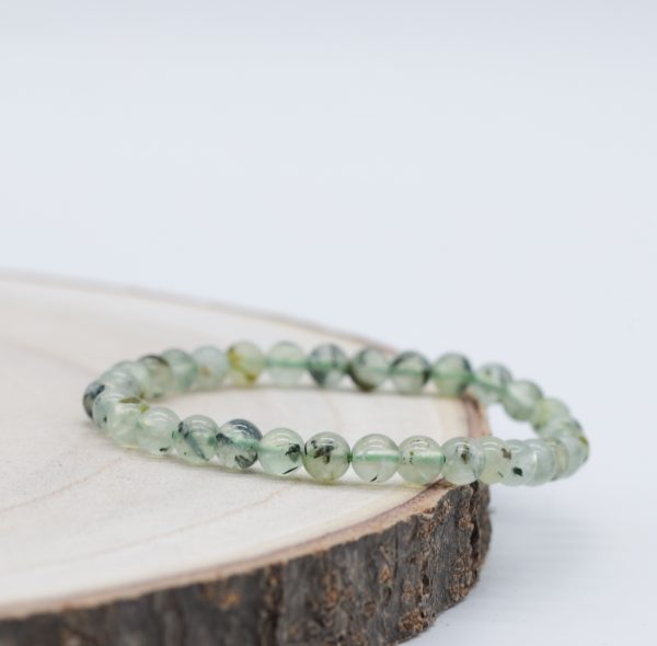 Jovivi Bracelet Femme Pierre Naturelle en 6mm Perle Plate Cristal avec Chaîne Réglable Or Bracelet Porte Bonheur Protection Bijoux Cadeau pour Femme Fille Anniversaire (Chakra
