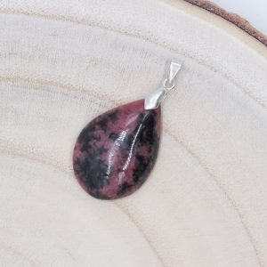 Pendentif Rhodonite forme goutte