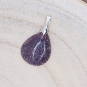 Pendentif Lépidolite forme goutte