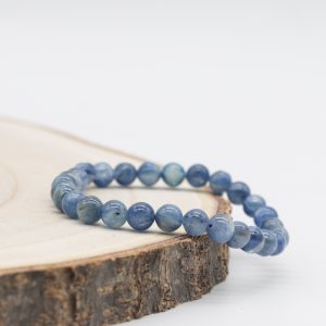 Bracelet Pierre Cyanite perles 6mm