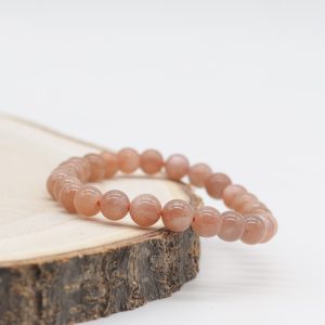 Bracelet Pierre de Soleil perles 6mm