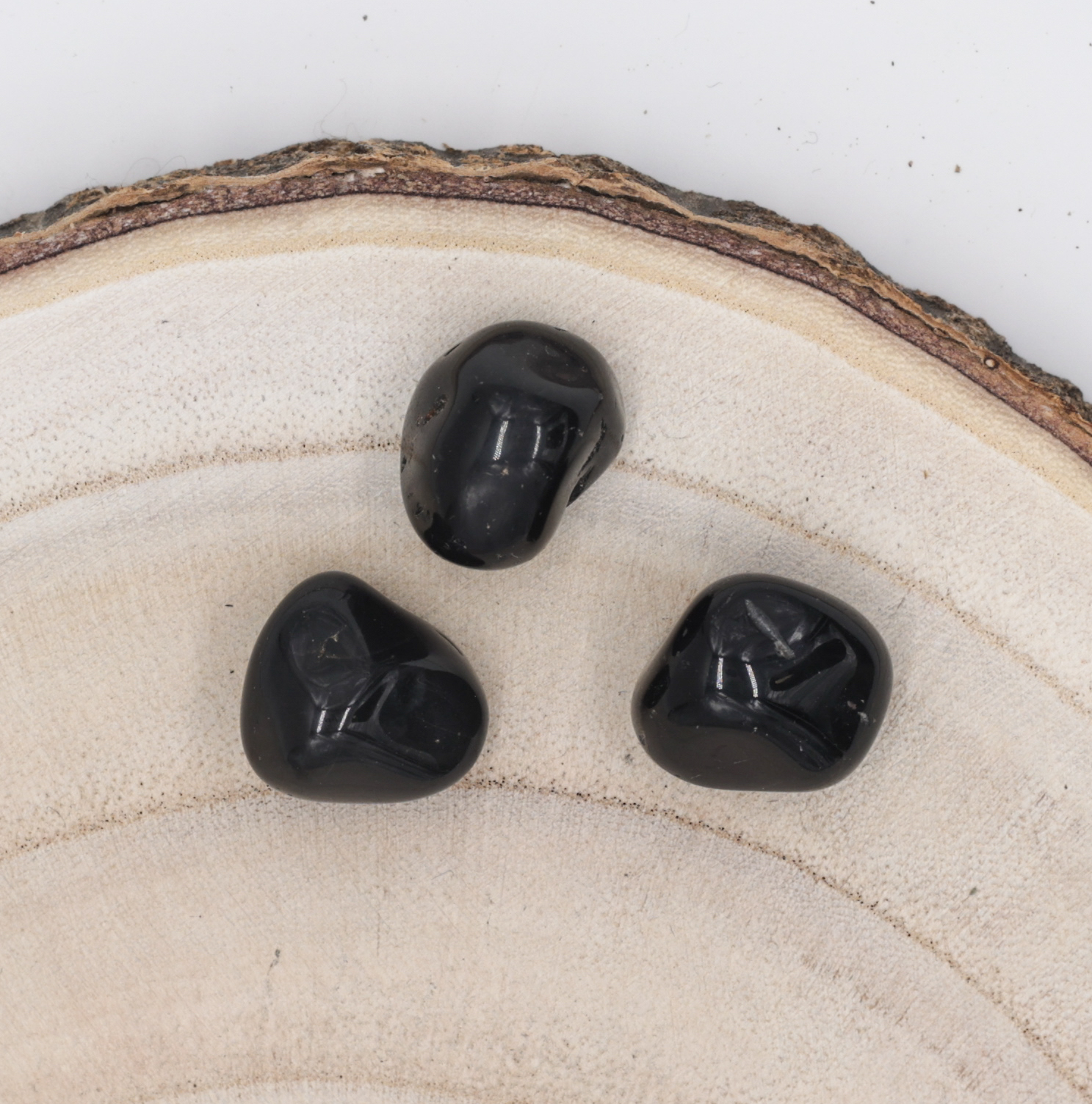 Pierre naturelle roulée Onyx noire