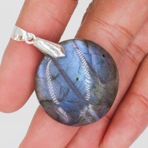 Pendentif Labradorite forme rond 2