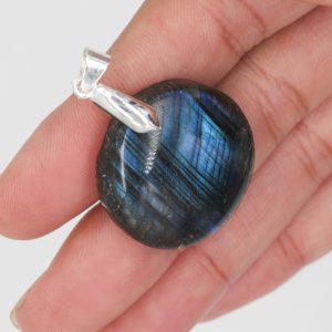 Pendentif Labradorite forme rond 3