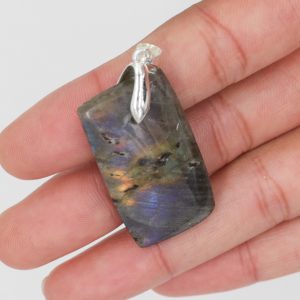 Pendentif Labradorite rectangle 1
