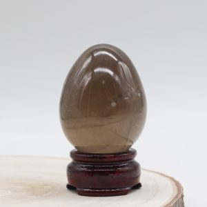 Oeuf Quartz fumé - pièce unique 1