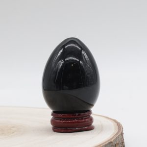 Oeuf Obsidienne dorée- pièce unique 1