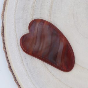 Gua Sha Pierre naturelle Cornaline